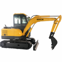 Best Sale Small digger 0.26m3 bucket  3.5Ton Crawler Excavator with ripper